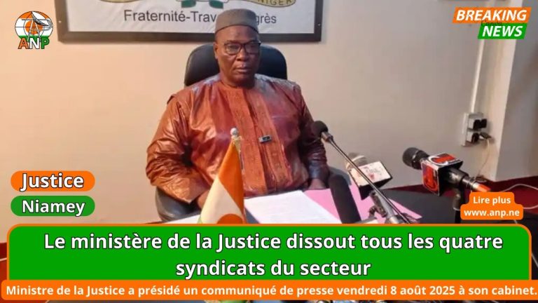 Niger: Quatre syndicats de la justice dissouts.